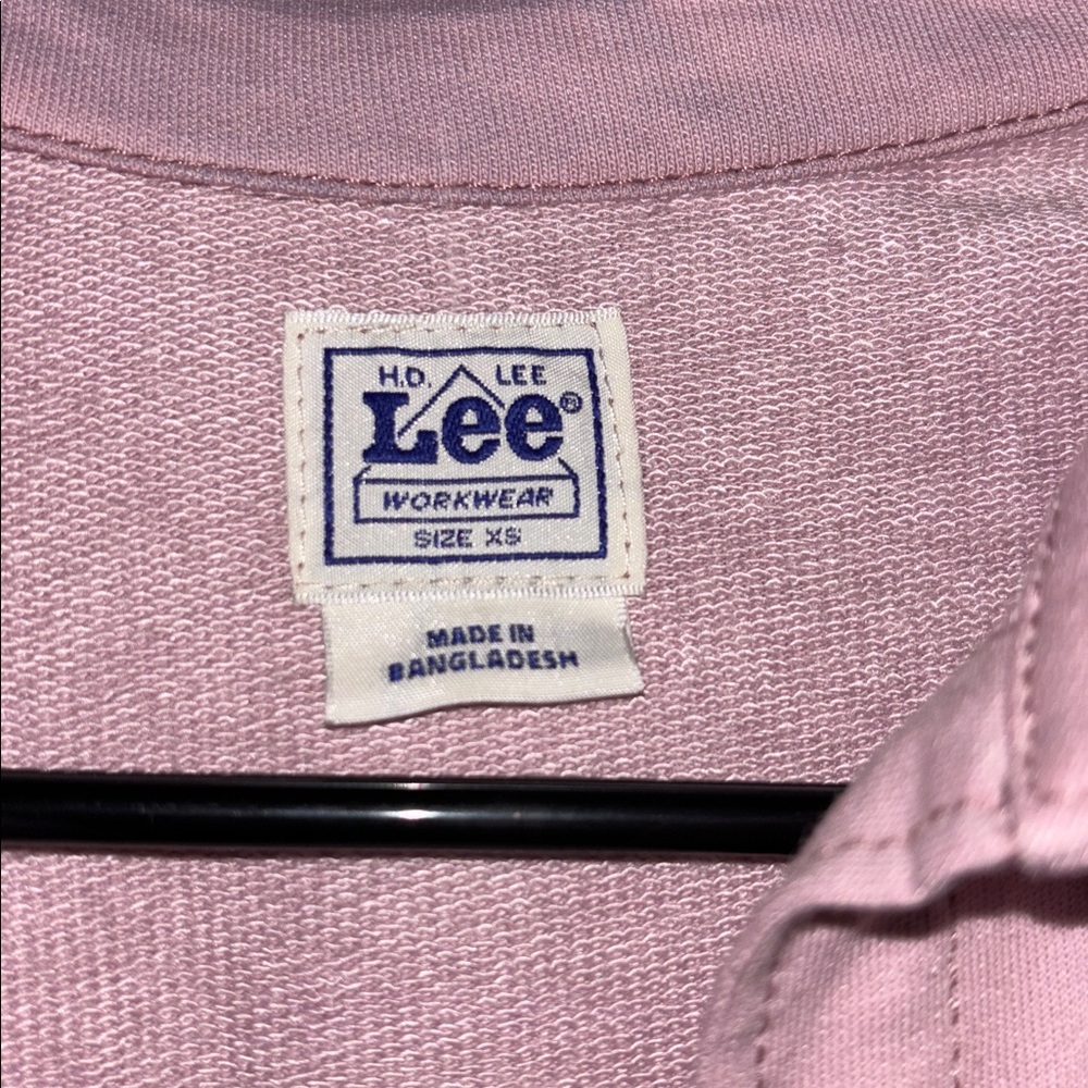 Soft Pink Button Up Overshirt - Picture 2 of 2